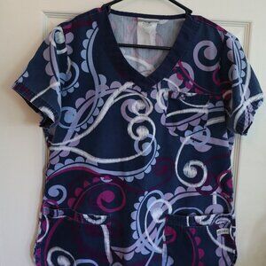 UA Scrubs Navy blue with white/purple details